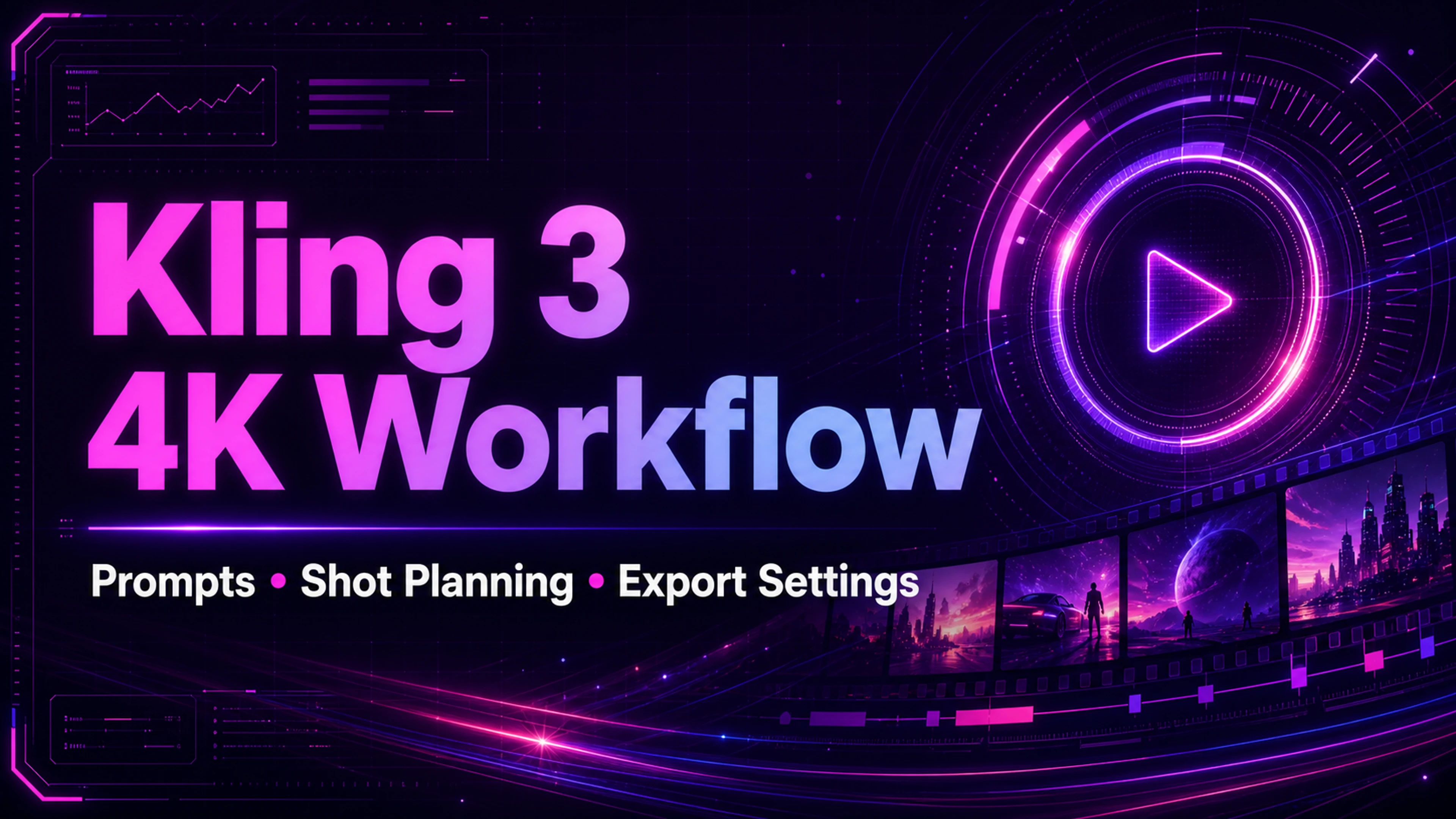 Kling 3 4K workflow: prompts, plan de planos y export que aguanta de verdad