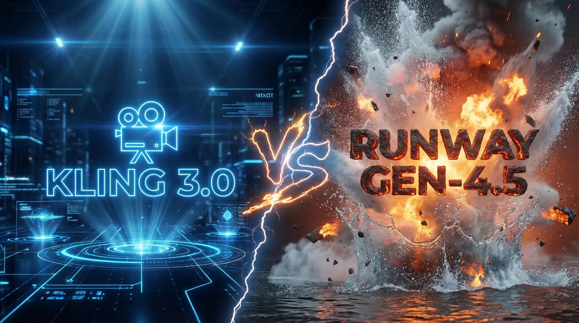 Kling 3.0 对决 Runway Gen-4.5 视觉对比